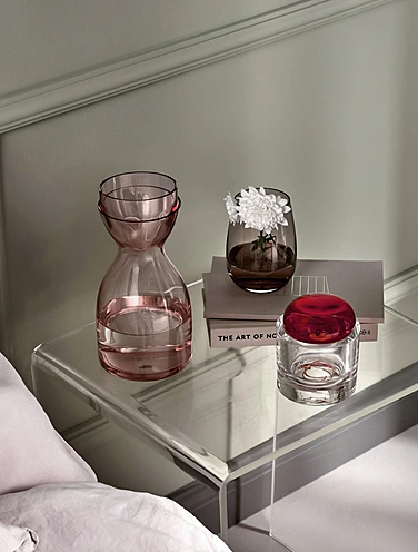 Набор из графина 850 мл и стакана для воды Mr & Mrs