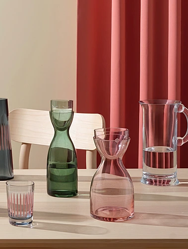 Набор из графина 850 мл и стакана для воды Mr & Mrs