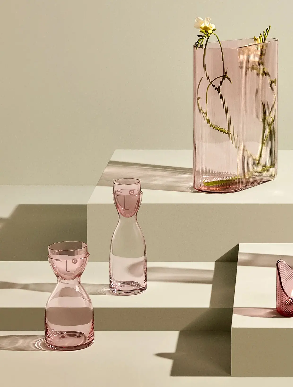 Набор из графина 700 мл и стакана для воды Mr & Mrs