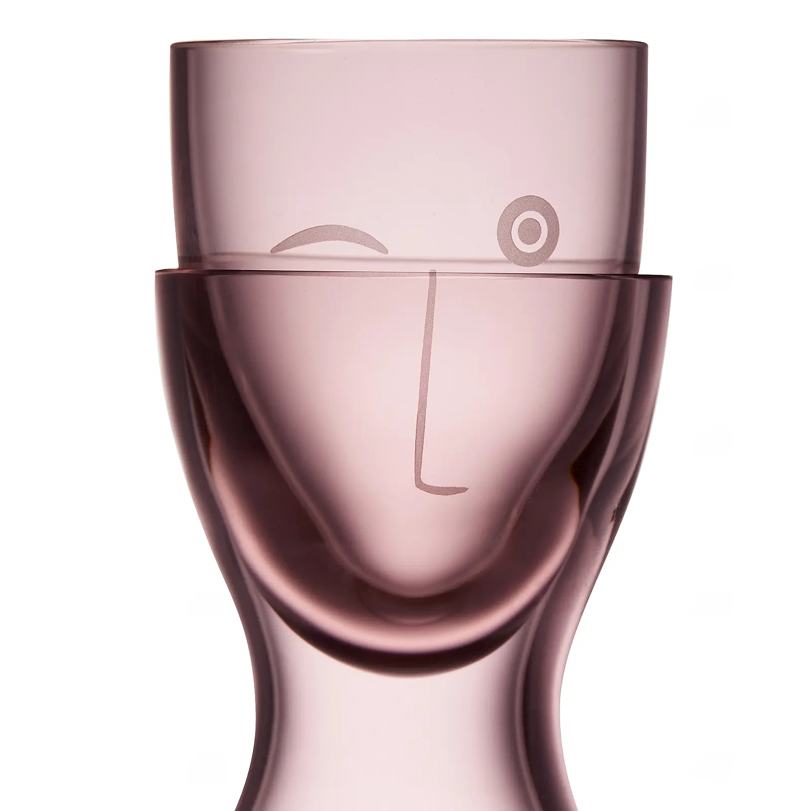 Набор из графина 700 мл и стакана для воды Mr & Mrs