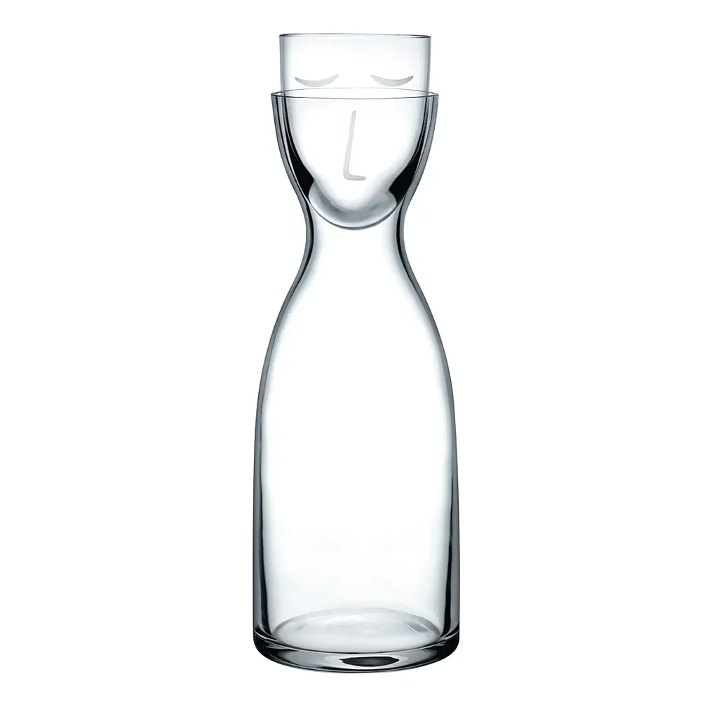 Набор из графина 700 мл и стакана для воды Mr & Mrs от Nude Glass