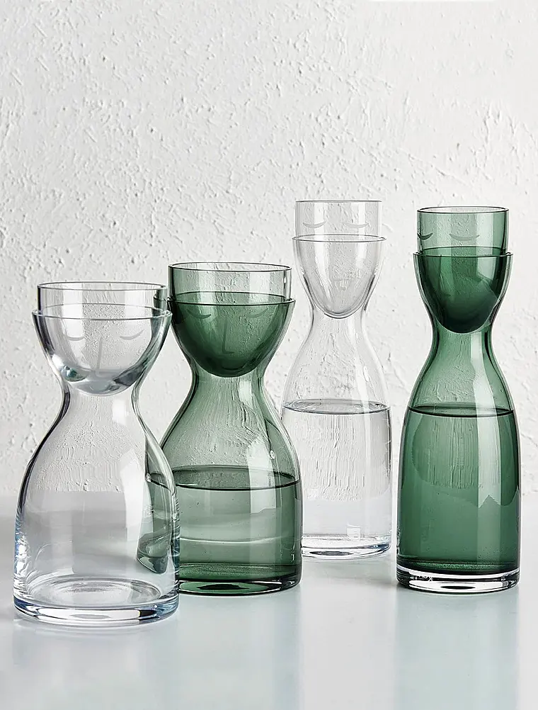 Набор из графина 700 мл и стакана для воды Mr & Mrs от Nude Glass