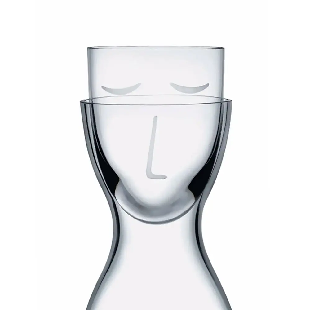 Набор из графина 700 мл и стакана для воды Mr & Mrs