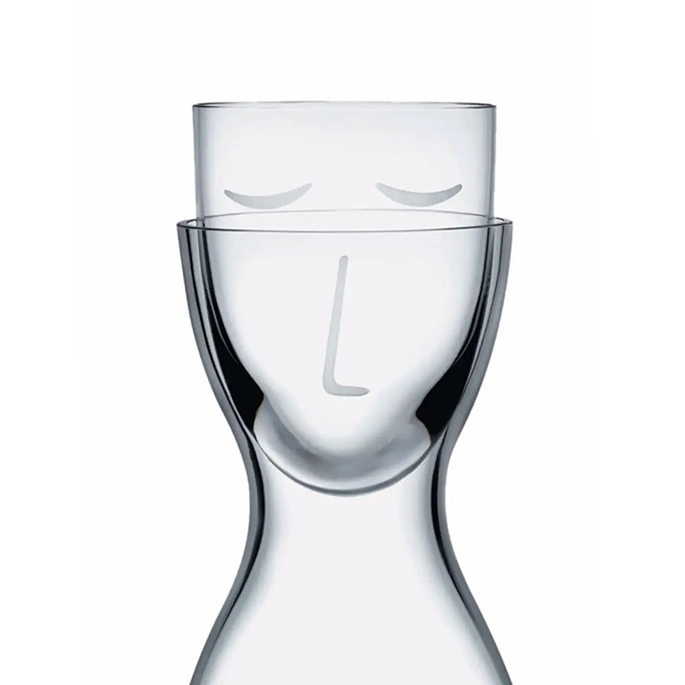 Набор из графина 700 мл и стакана для воды Mr & Mrs от Nude Glass