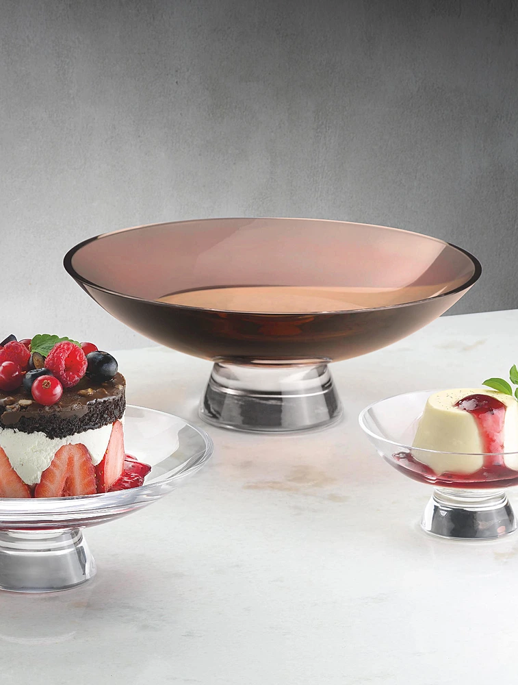 Ваза для фруктов Silhouette, 22 см от Nude Glass