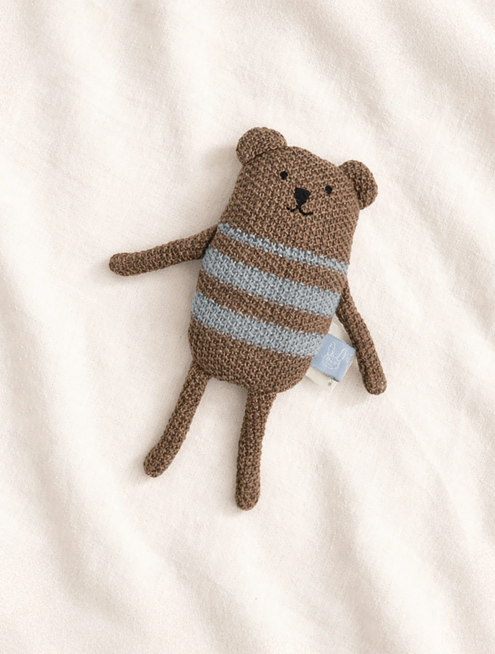 Мягкая игрушка-погремушка Bella Bear, 16 см