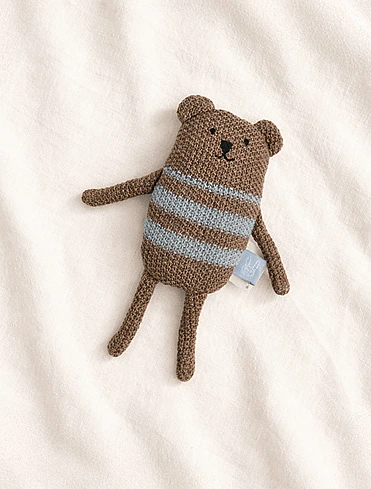 Мягкая игрушка-погремушка Bella Bear, 16 см