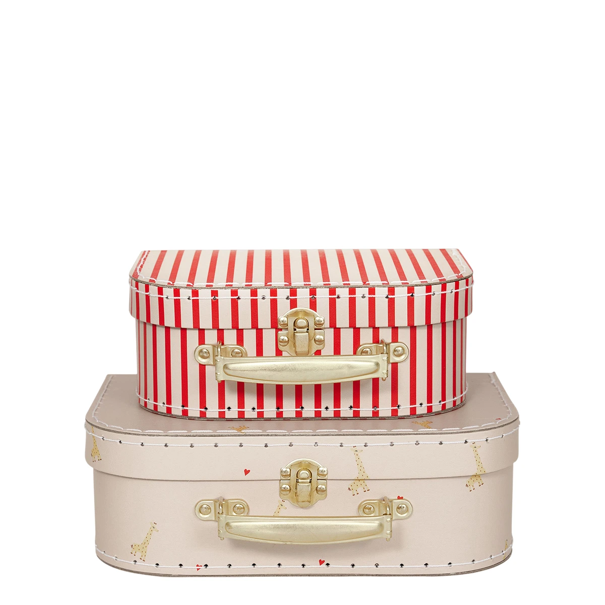 Набор из 2 чемоданчиков для хранения Giraffe & Stripe