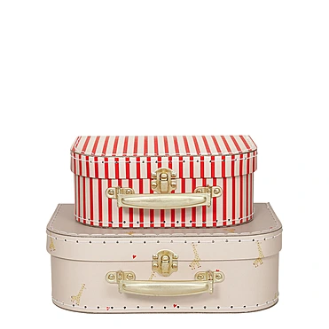 Набор из 2 чемоданчиков для хранения Giraffe & Stripe