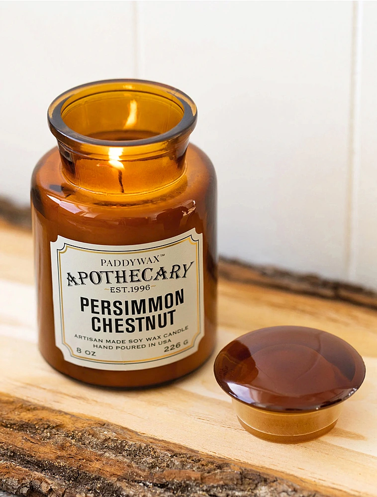 Ароматическая свеча Apothecary Persimmon & Chestnut, 12,5 см от Paddywax