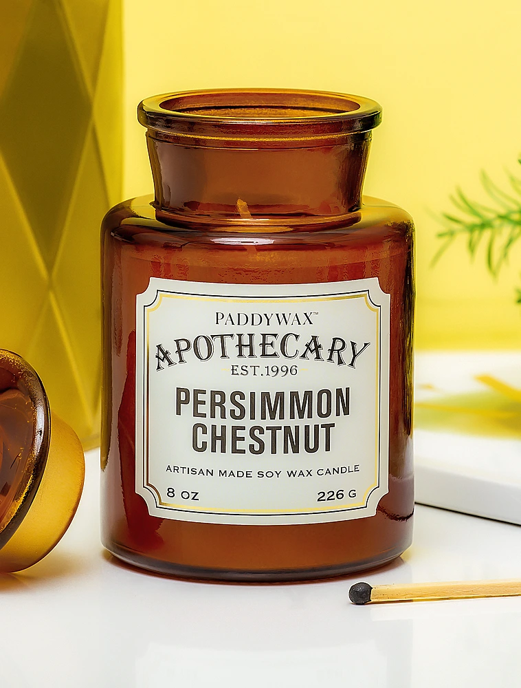 Ароматическая свеча Apothecary Persimmon & Chestnut, 12,5 см от Paddywax