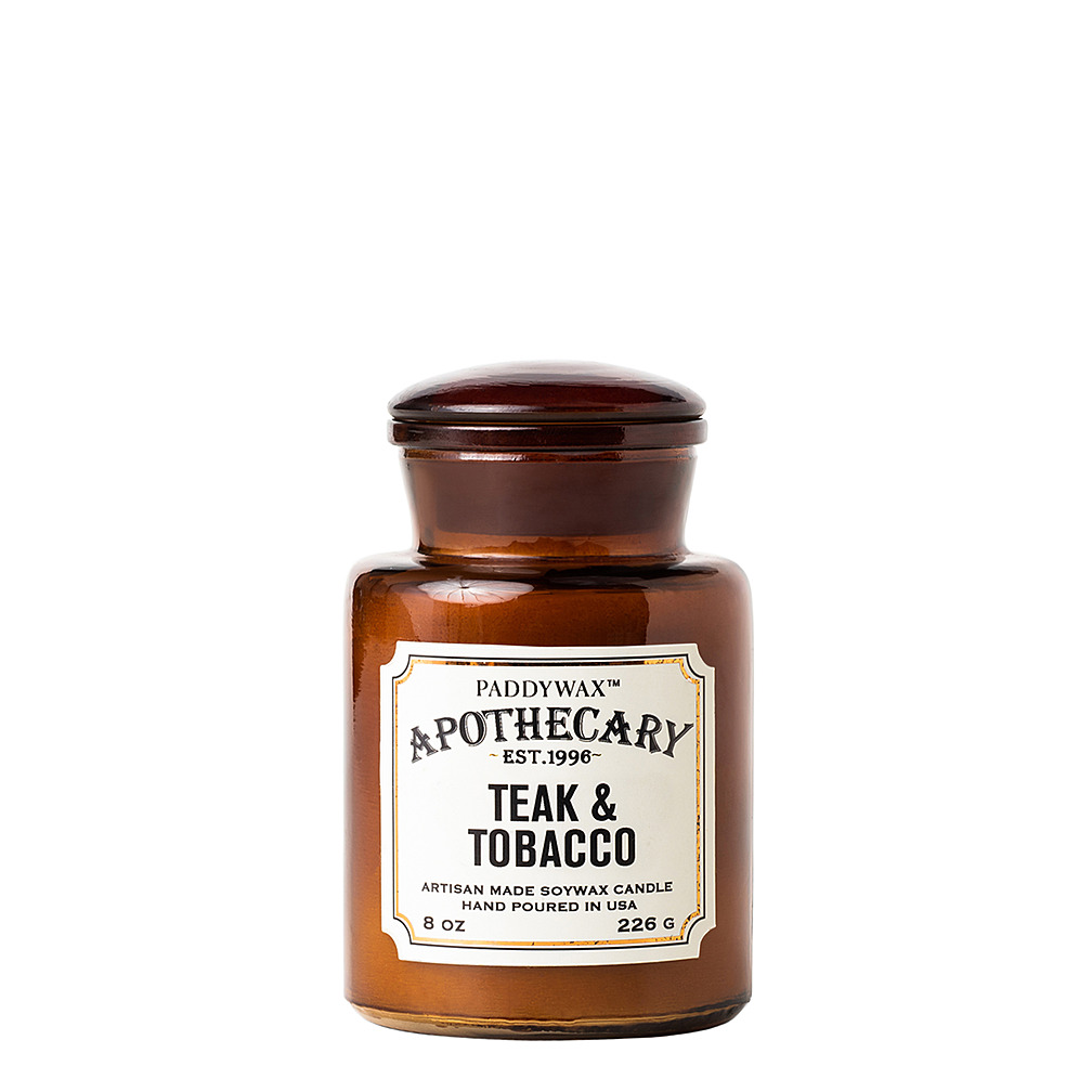 Ароматическая свеча Apothecary Teak & Tobacco, 12,5 см от Paddywax