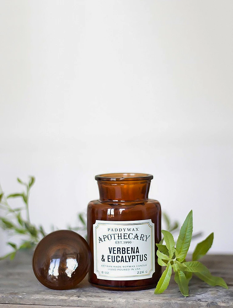 Ароматическая свеча Apothecary Verbena & Eucalyptus, 12,5 см от Paddywax