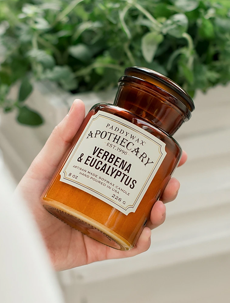 Ароматическая свеча Apothecary Verbena & Eucalyptus, 12,5 см от Paddywax