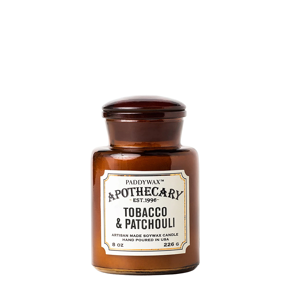 Ароматическая свеча Apothecary Tobacco & Patchouli, 12,5 см от Paddywax