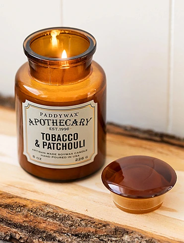 Ароматическая свеча Apothecary Tobacco & Patchouli, 12,5 см
