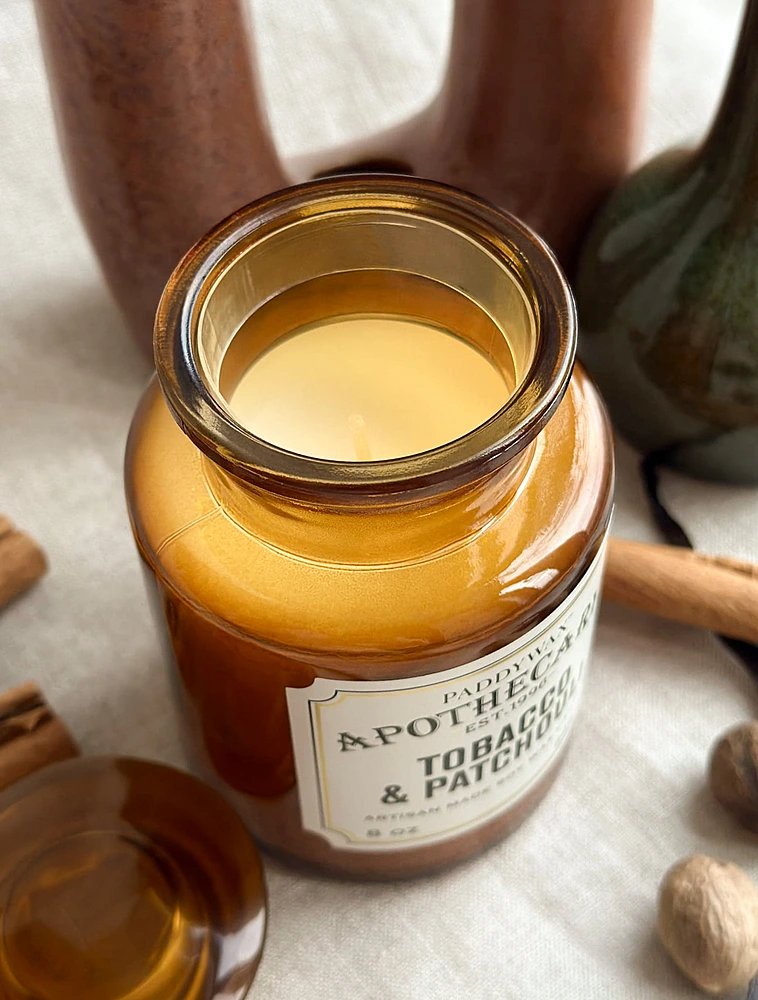 Ароматическая свеча Apothecary Tobacco & Patchouli, 12,5 см от Paddywax