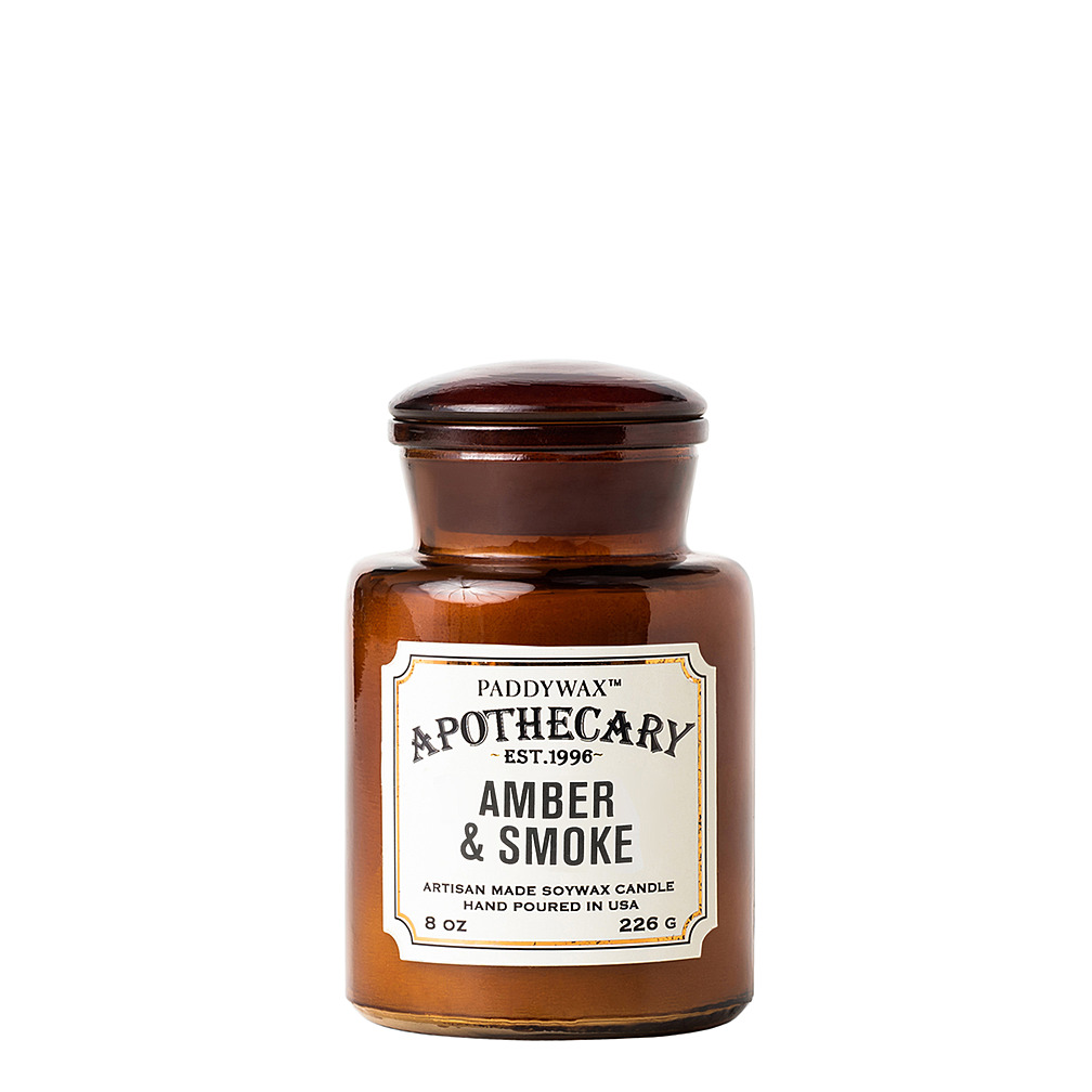 Ароматическая свеча Apothecary Amber & Smoke, 12,5 см от Paddywax