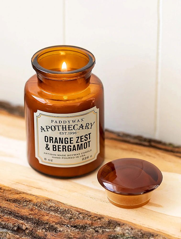 Ароматическая свеча Apothecary Orange Zest & Bergamot, 12,5 см от Paddywax