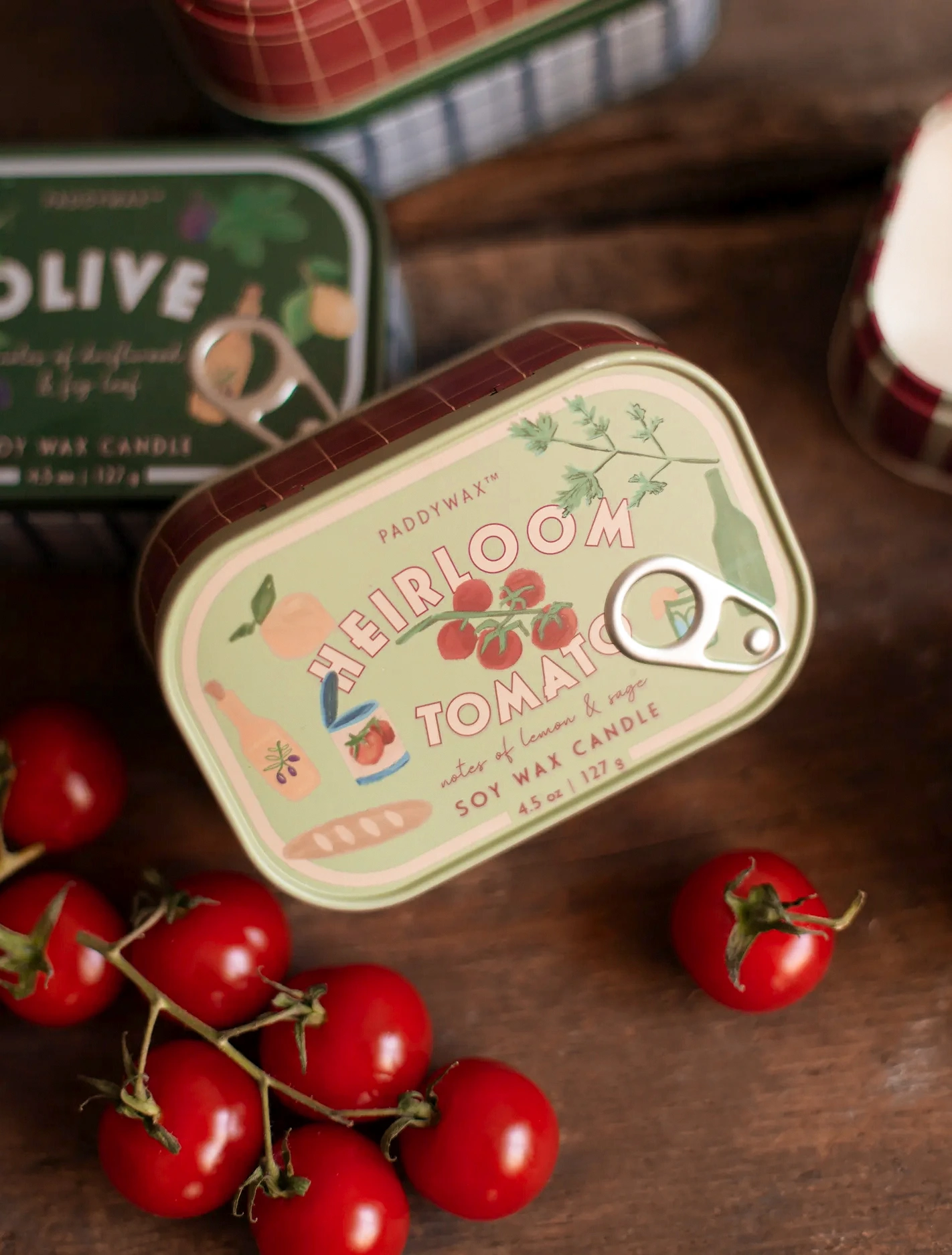 Ароматическая свеча Bistro Heirloom Tomato, 11,5x4 см
