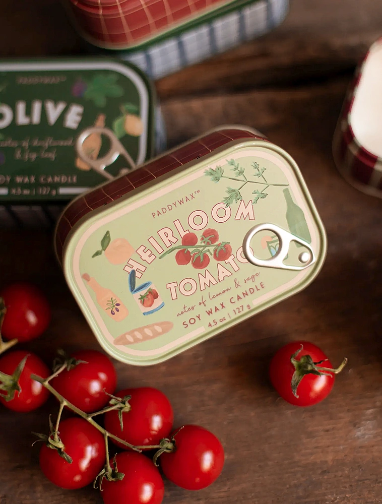 Ароматическая свеча Bistro Heirloom Tomato, 11,5x4 см от Paddywax