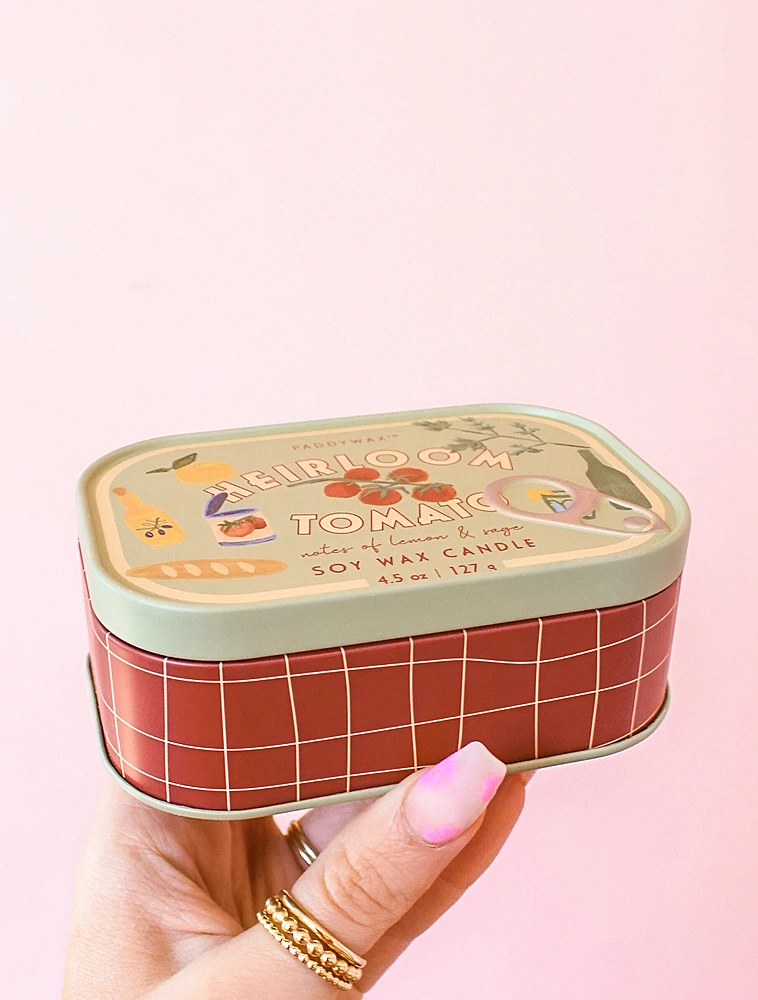Ароматическая свеча Bistro Heirloom Tomato, 11,5x4 см от Paddywax