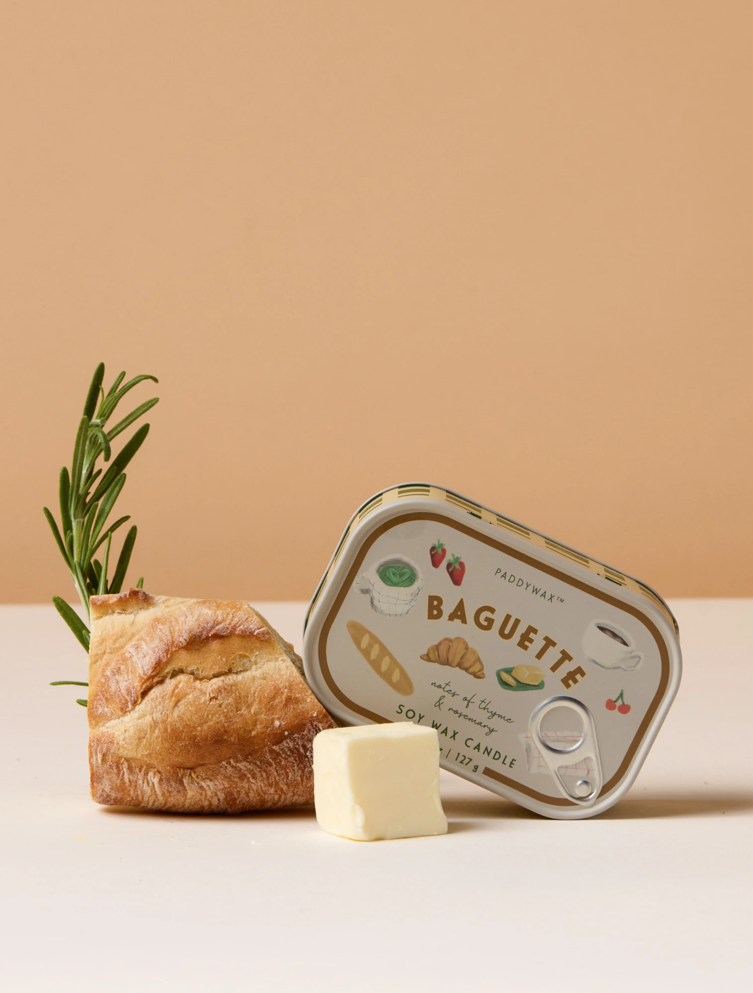 Ароматическая свеча Bistro Baguette, 11,5x4 см