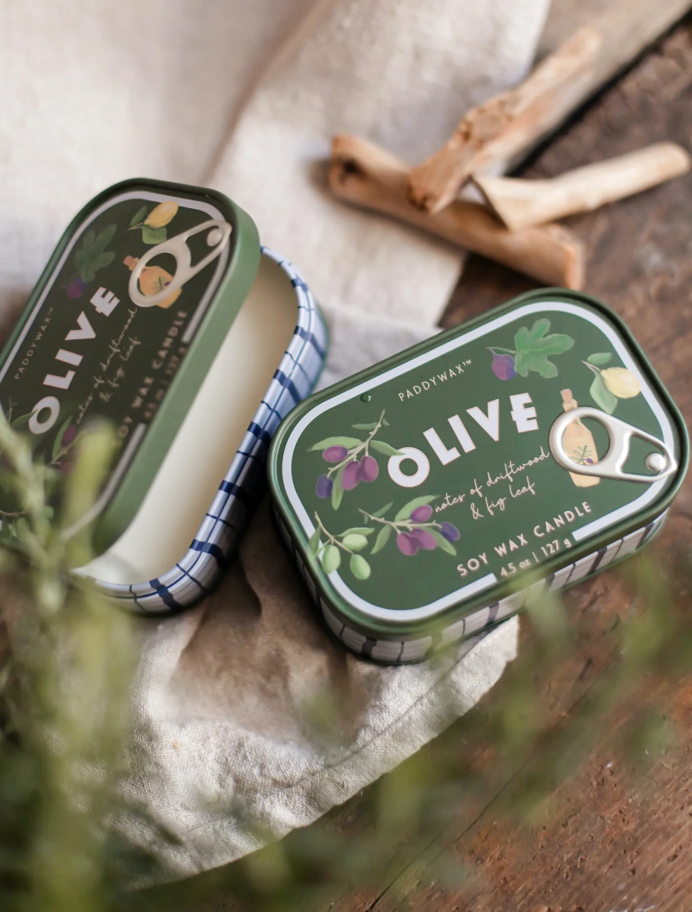 Ароматическая свеча Bistro Olive, 11,5x4 см