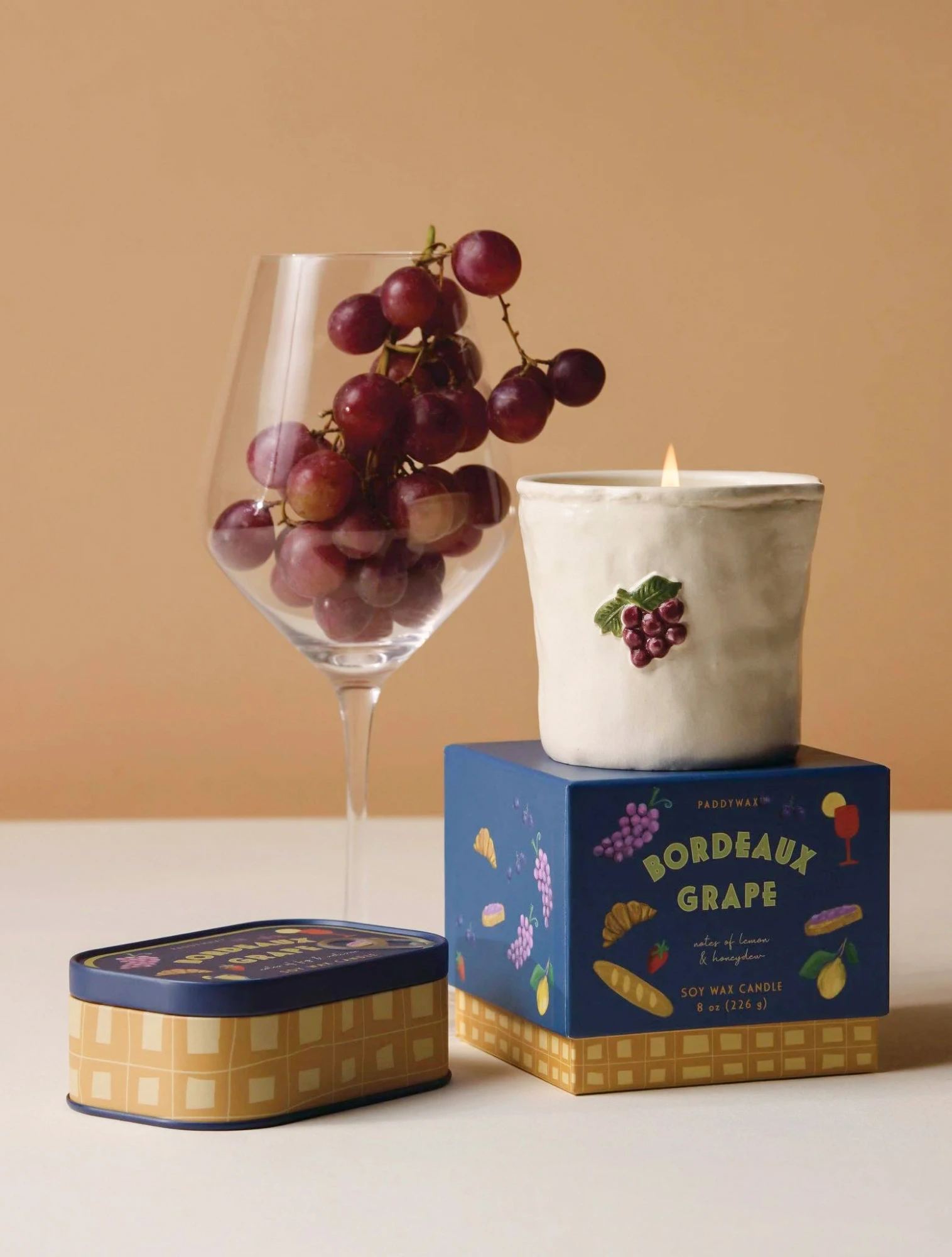 Ароматическая свеча Bistro Bordeaux Grape, 9 см