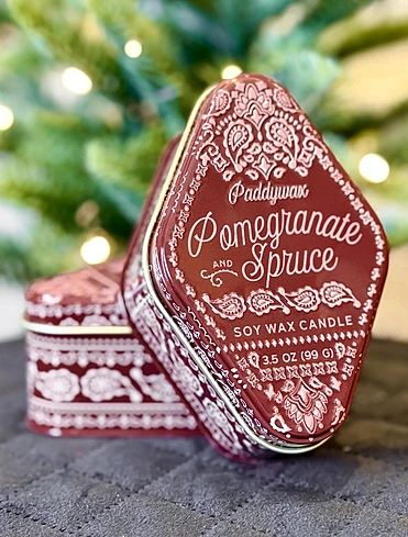 Ароматическая свеча Station Pomegranate & Spruce, 11x5 см