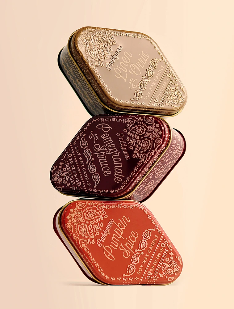 Ароматическая свеча Station Pomegranate & Spruce, 11x5 см от Paddywax