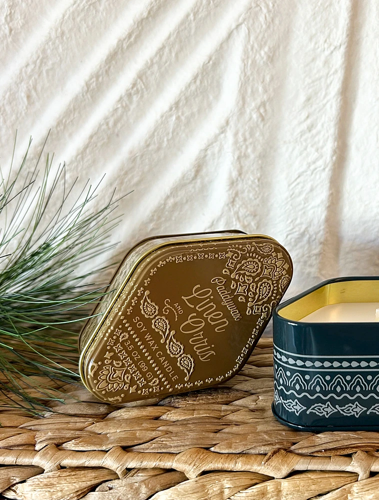 Ароматическая свеча Station Linen & Orris, 11x5 см от Paddywax