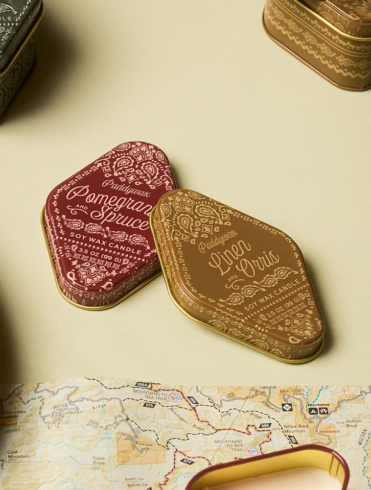 Ароматическая свеча Station Linen & Orris, 11x5 см от Paddywax