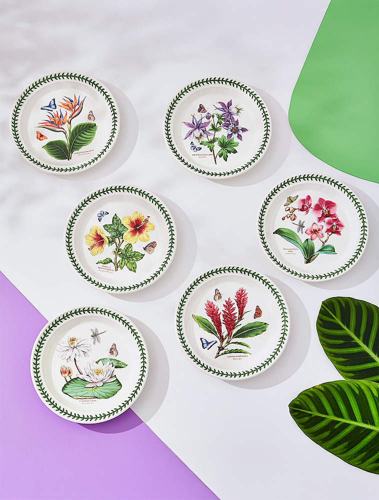 Набор из 6 пирожковых тарелок Botanic Garden Exotic, 18,5 см от Portmeirion