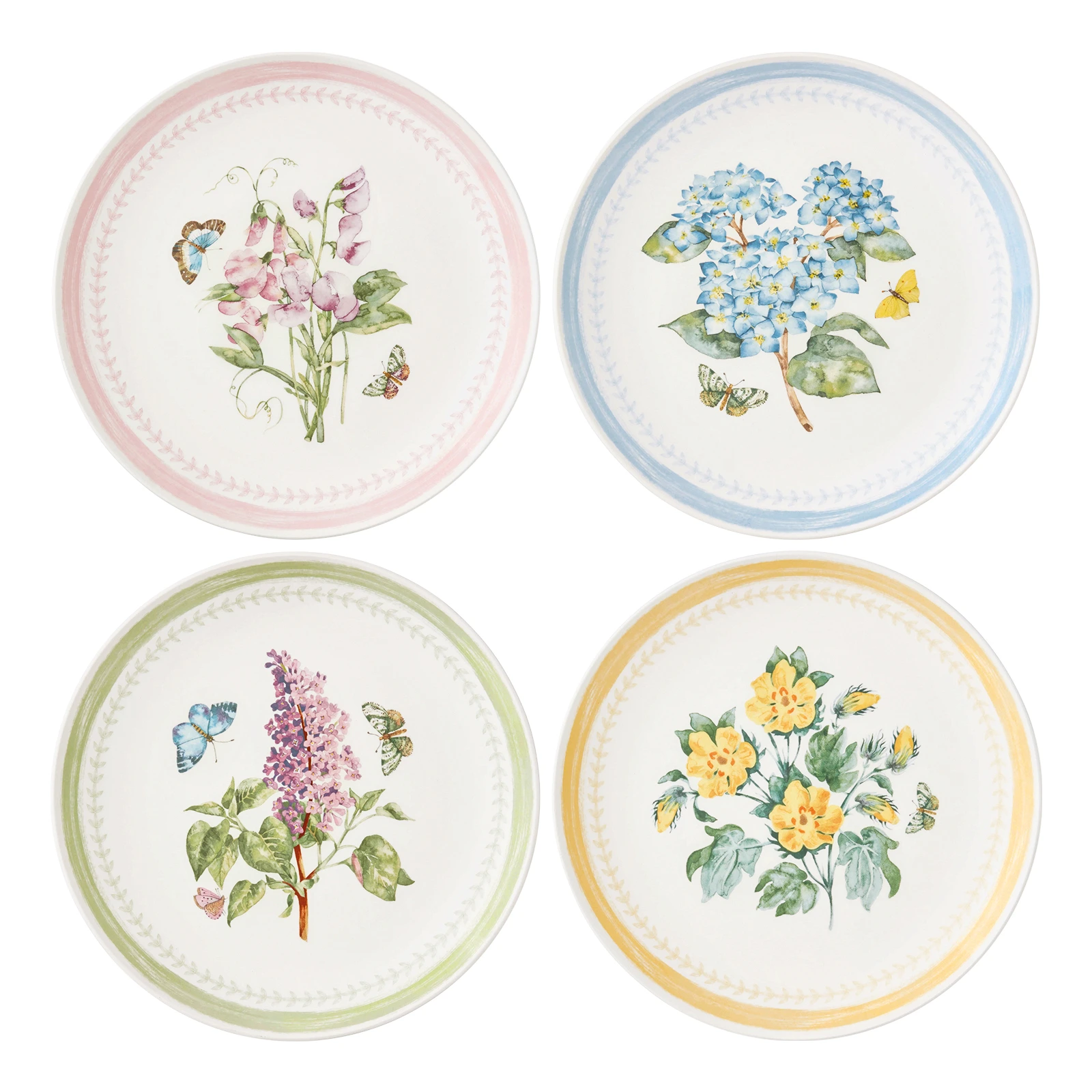 Набор из 4 обеденных тарелок Botanic Garden Sketchbook, 27 см