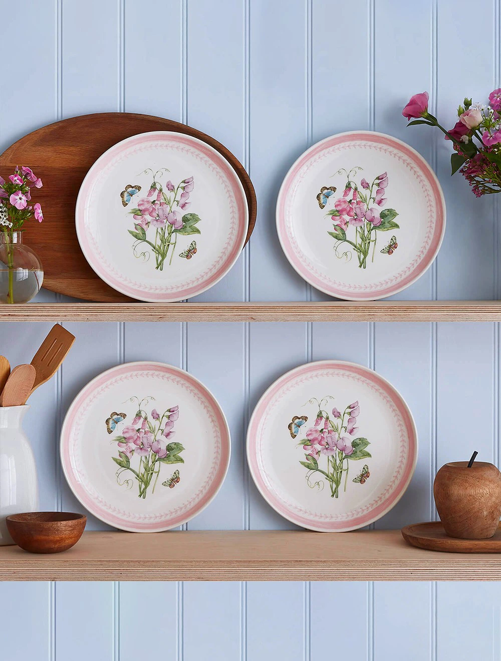 Набор из 4 обеденных тарелок Botanic Garden Sketchbook, 27 см