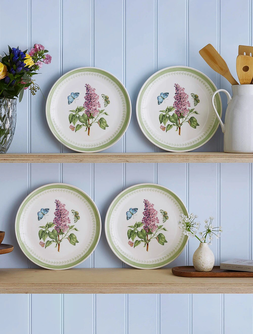 Набор из 4 обеденных тарелок Botanic Garden Sketchbook, 27 см