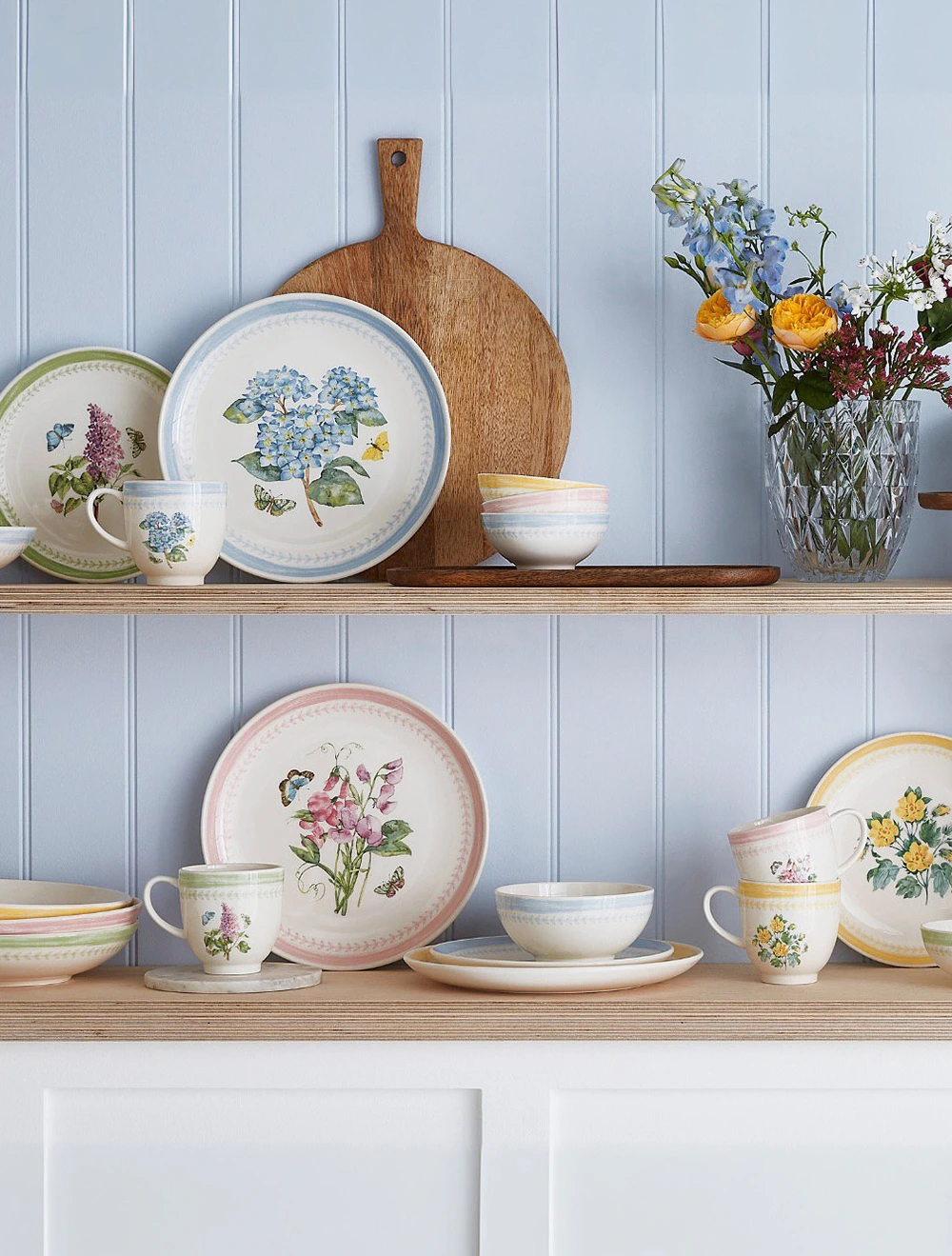 Набор из 4 обеденных тарелок Botanic Garden Sketchbook, 27 см