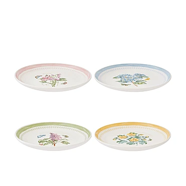 Набор из 4 закусочных тарелок Botanic Garden Sketchbook, 22 см