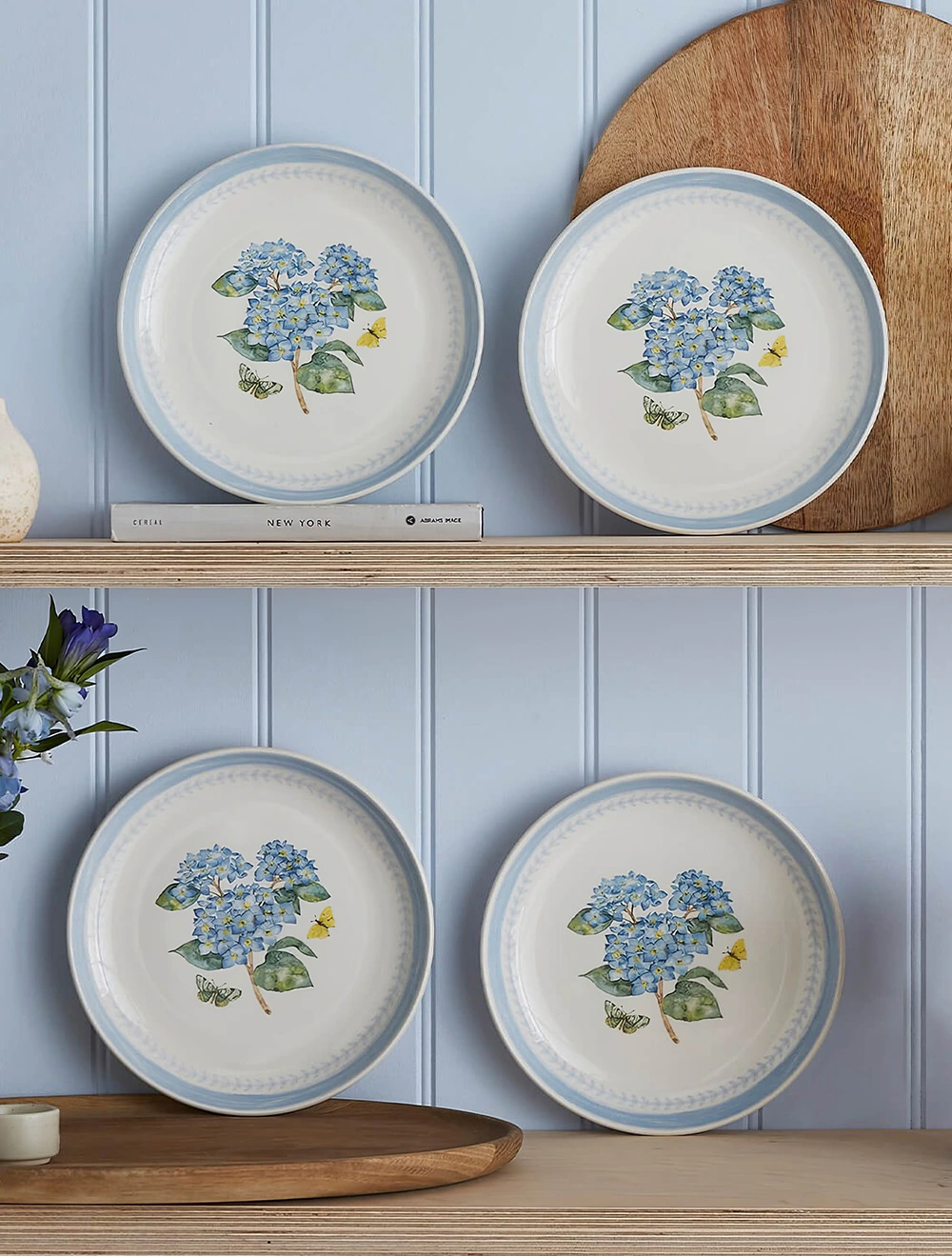 Набор из 4 закусочных тарелок Botanic Garden Sketchbook, 22 см