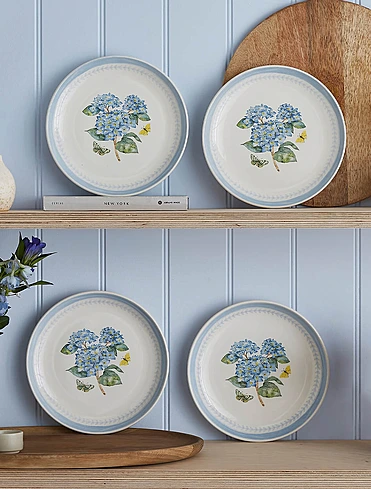 Набор из 4 закусочных тарелок Botanic Garden Sketchbook, 22 см