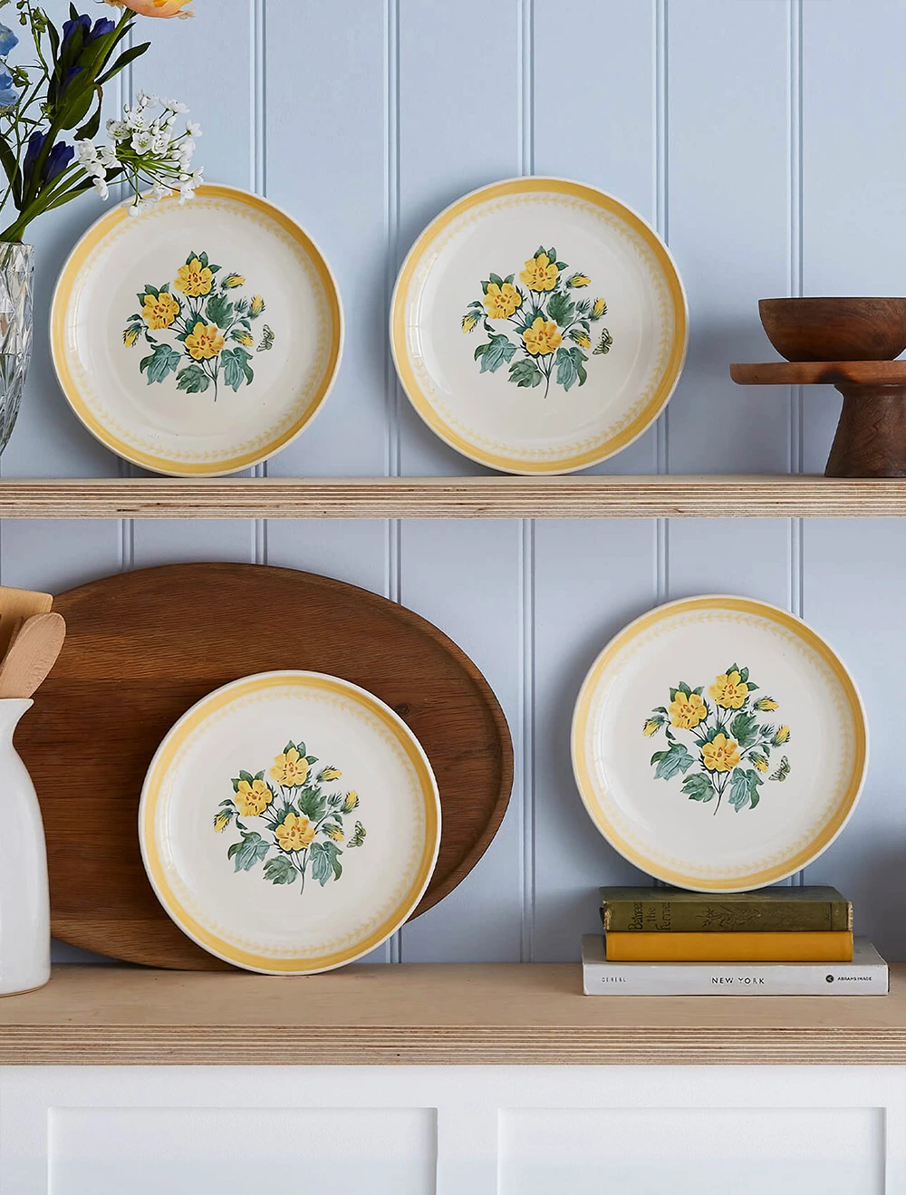 Набор из 4 закусочных тарелок Botanic Garden Sketchbook, 22 см