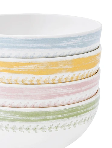 Набор из 4 пиал Botanic Garden Sketchbook, 15 см