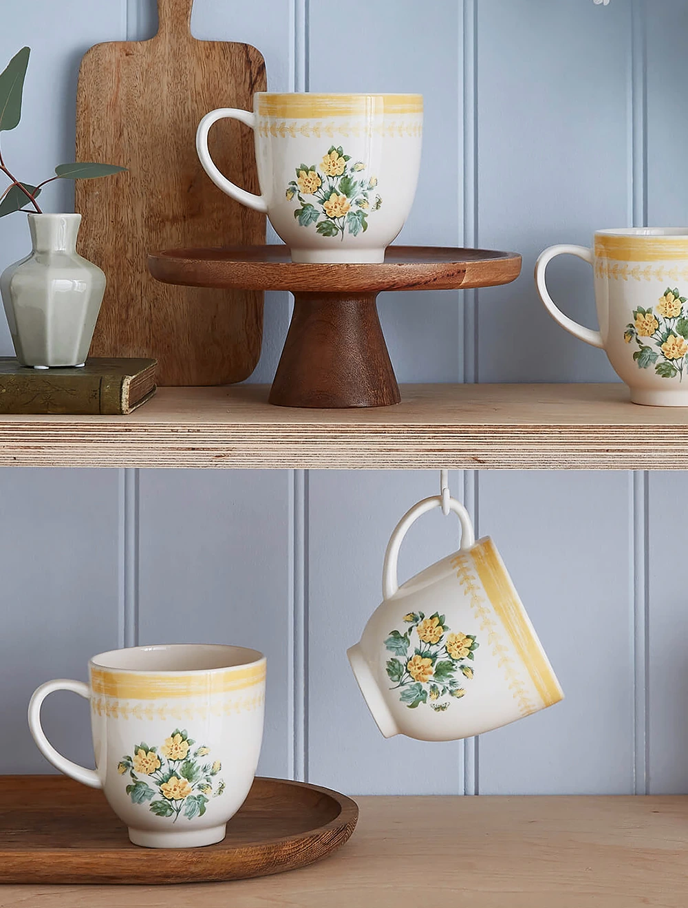 Набор из 4 кружек Botanic Garden Sketchbook, 400 мл