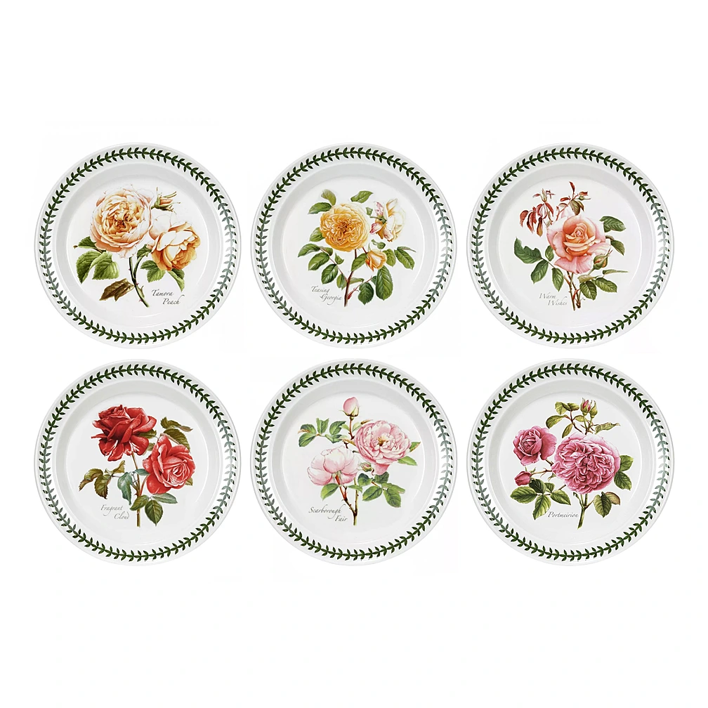 Набор из 6 обеденных тарелок Botanic Garden Roses, 26,5 см от Portmeirion
