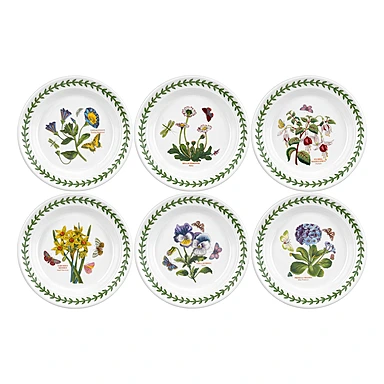 Набор из 6 пирожковых тарелок Botanic Garden, 16,5 см
