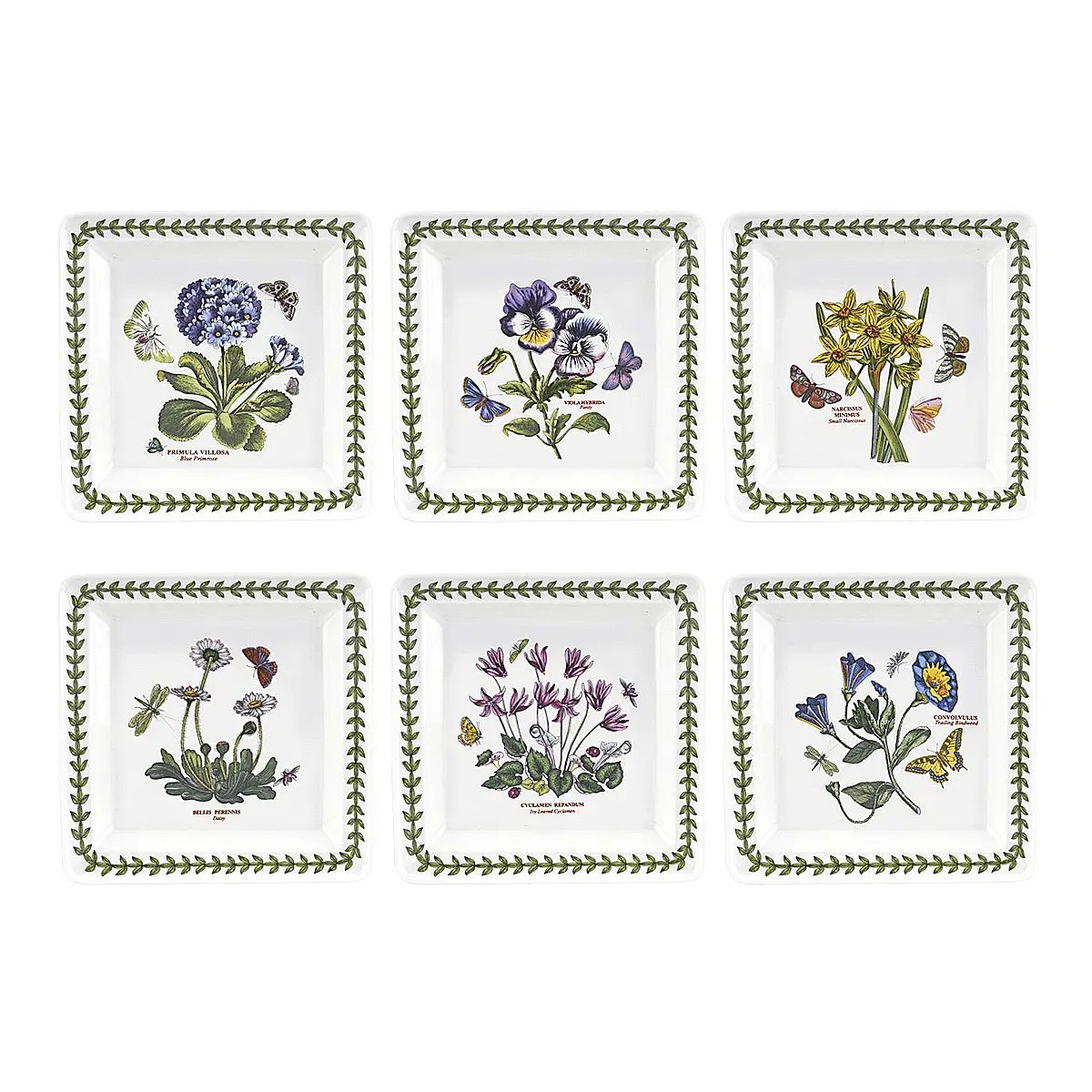 Набор из 6 пирожковых тарелок Botanic Garden, 18 см