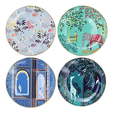Набор из 4 закусочных тарелок Sara Miller London, 20,5 см