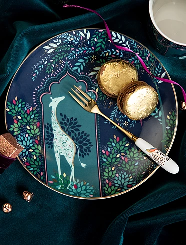 Набор из 4 закусочных тарелок Sara Miller London, 20,5 см