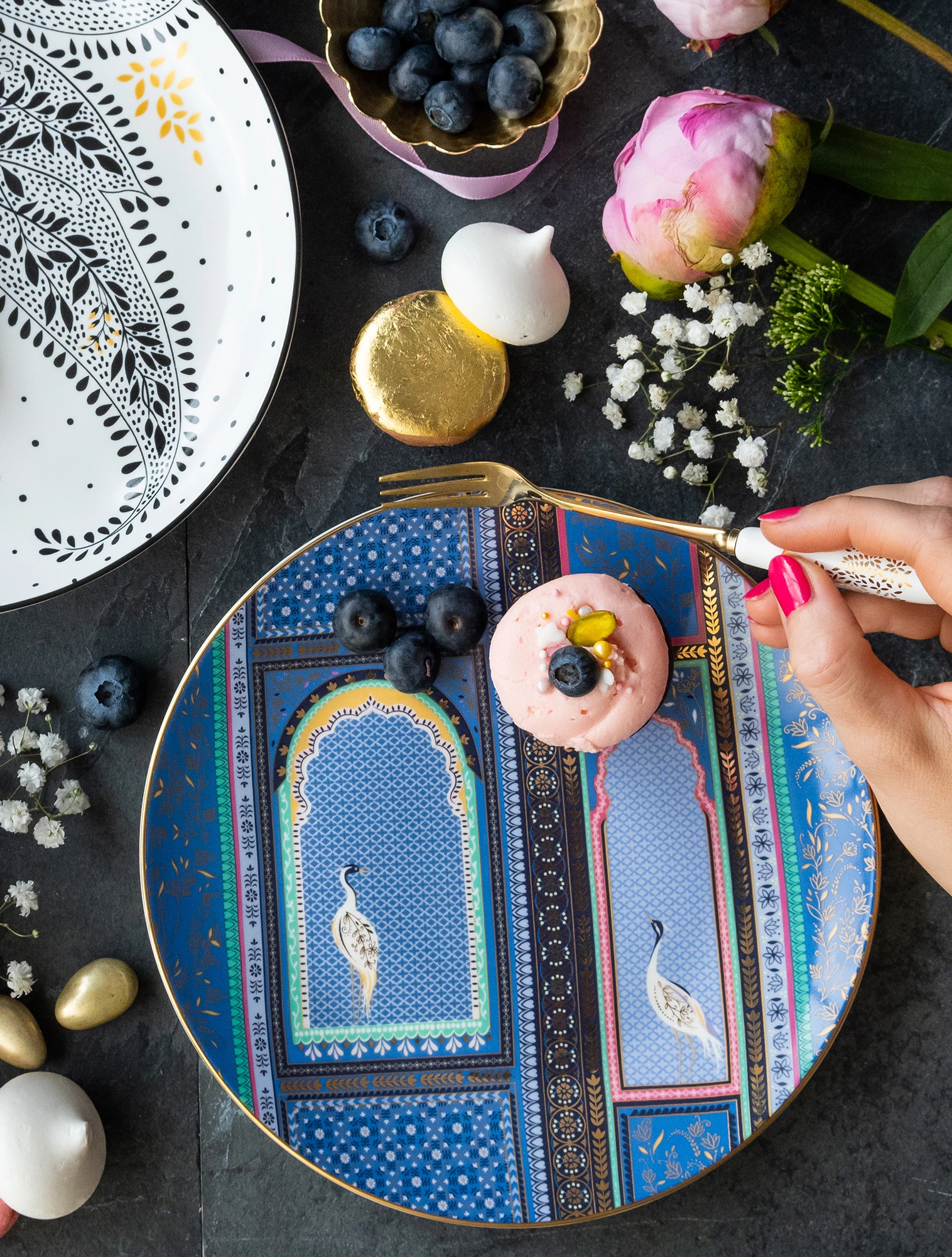 Набор из 4 закусочных тарелок Sara Miller London, 20,5 см